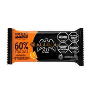 Chocolate Aguila 60% Cacao Con Naranja