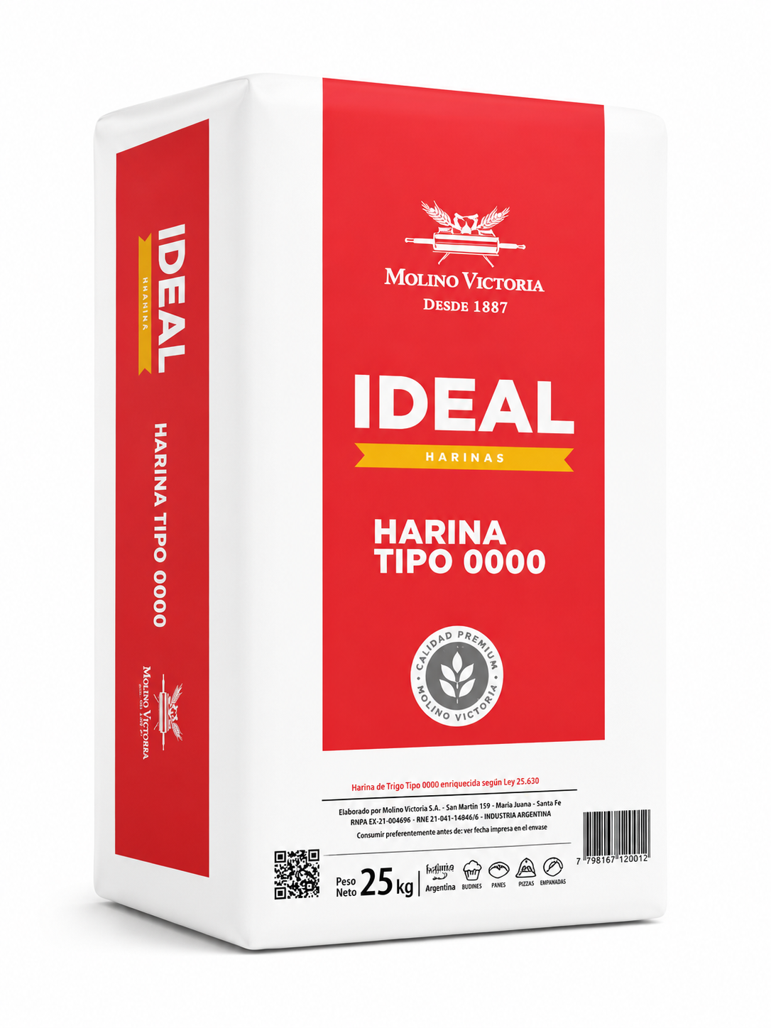 Harina 0000 Ideal x 25 Kg