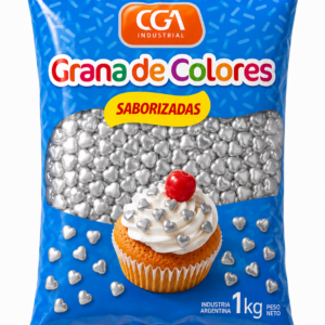 Grana Corazon Plata x 1 Kg