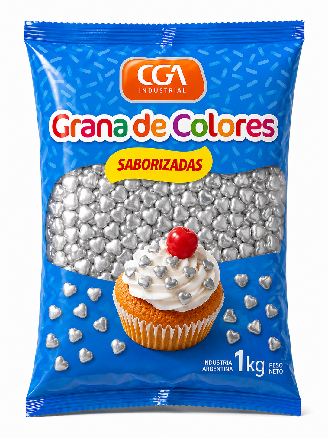 Grana Corazon Plata x 100 Gr