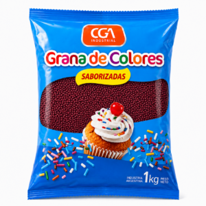 Grana De 1 Kg Bordo