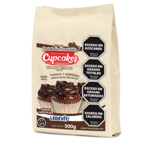 Premezcla Cupcakes Chocolate Ledevit x 500 Gr