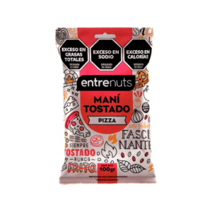 Mani Tostado Sabor Pizza Entre Nuts x 100 Gr