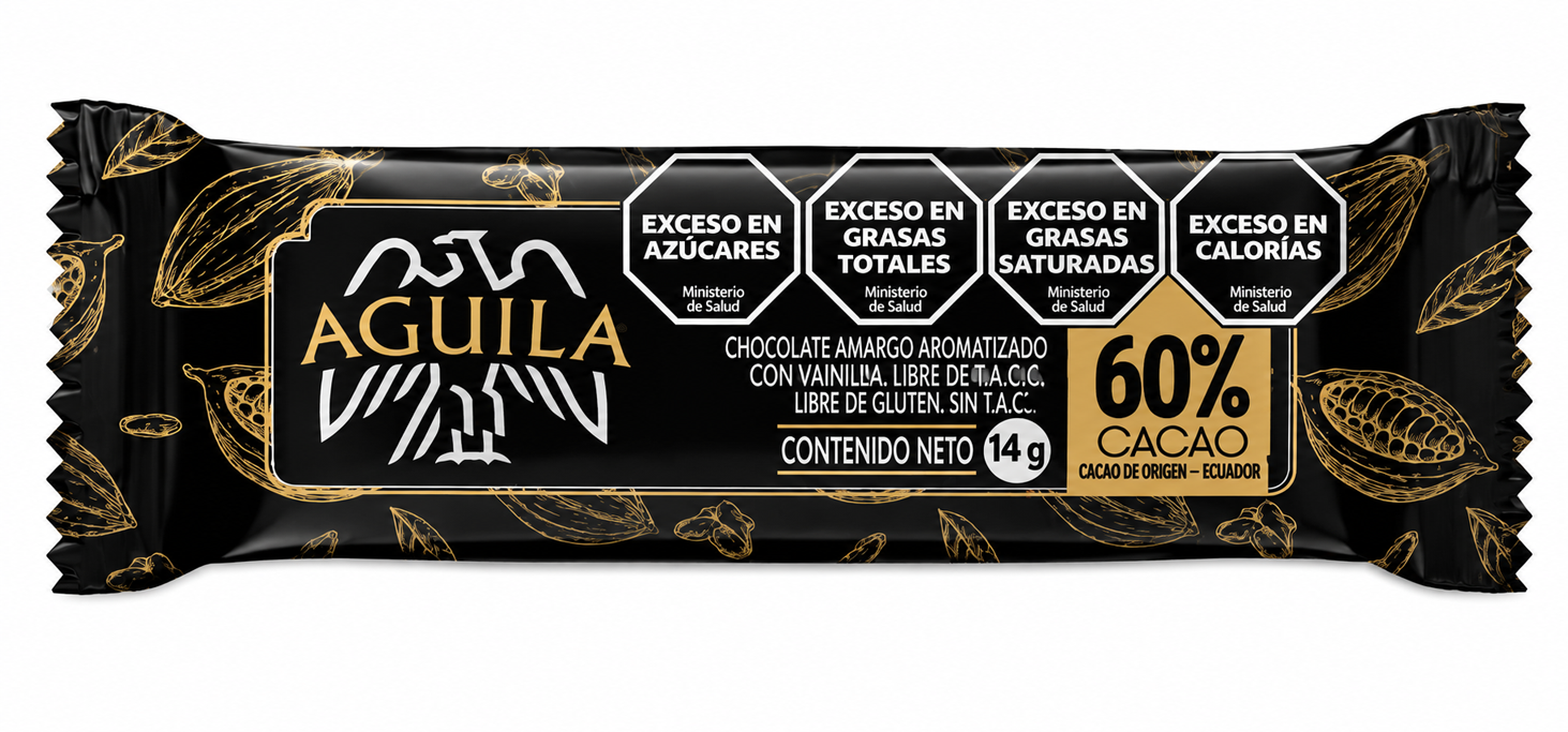 Barritas Aguila Submarino 60% Cacao x Un